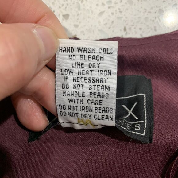 Alex Evenings Sz 4 Mermaid Gown Off The Shoulder Beaded Pleated Taffeta Crinkled - Picture 5 of 11